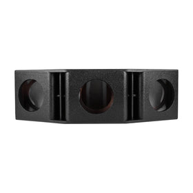 Skar Audio AR3X8V universal-fit enclosure side profile demonstrates versatility for installation.