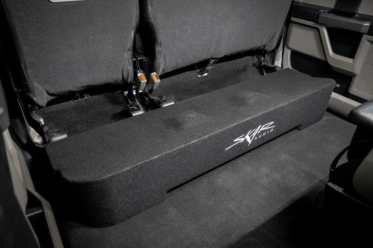 Skar Audio VD Series enclosure complements daily commutes with solid bass.