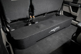 Fully loaded subwoofer enclosure for vehicle trunk setup