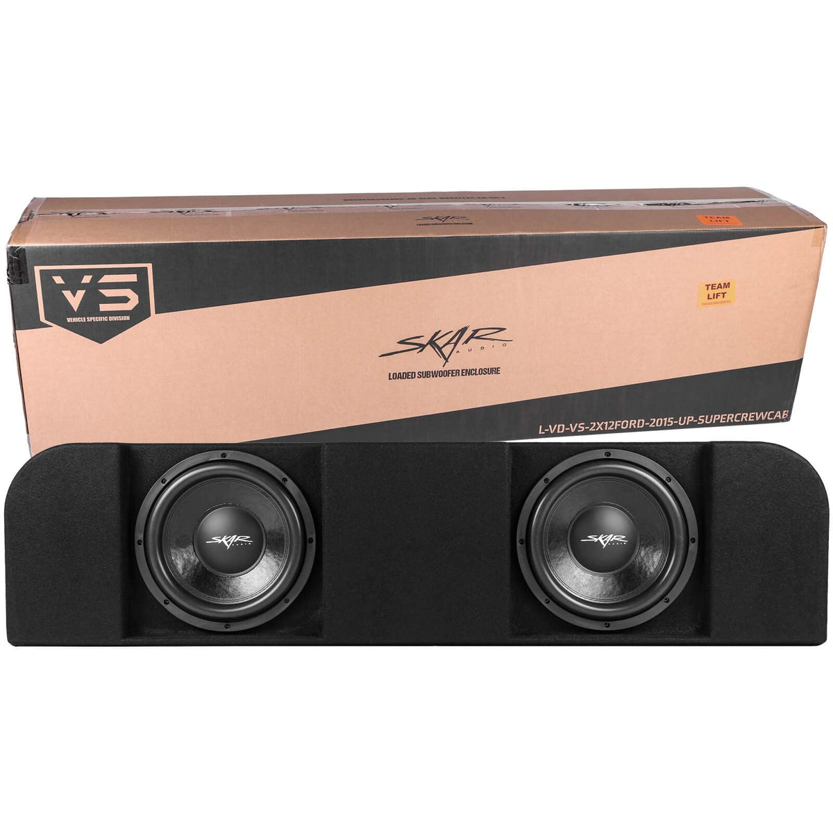 Skar Audio dual 12 loaded enclosure for Ford F-150 delivers strong bass