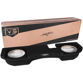 Skar Audio dual 12 under-seat enclosure boosts bass for Dodge Ram