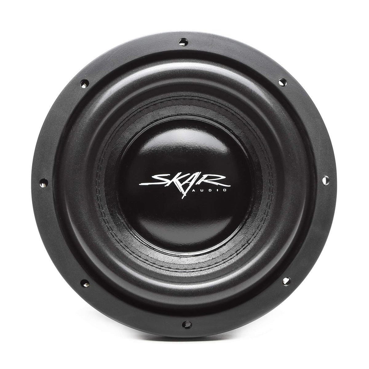 Skar Audio EVL-10 D2 voice coil detail shows dual 2-ohm design.