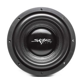 Skar Audio EVL-10 D2 voice coil detail shows dual 2-ohm design.