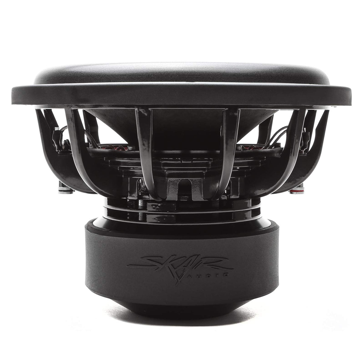 Skar Audio EVL-12 D2 red two-layer spider suspension detail