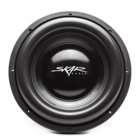 Skar Audio EVL-12 D4 side profile shows space-saving enclosure fit