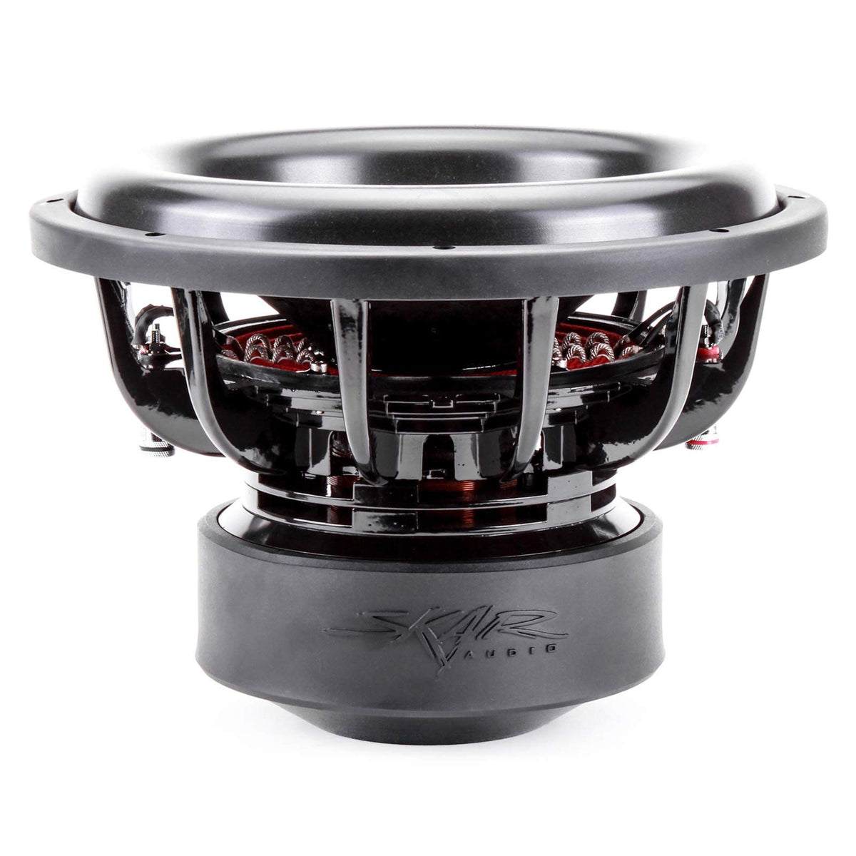 Skar Audio EVL-12 D4 dual 4-ohm coils detail enables flexible wiring