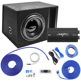 Skar Audio EVL 12-loaded enclosure delivering tight, responsive bass.