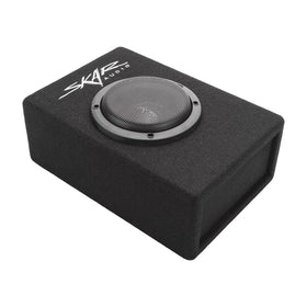 Skar Audio EVL-1X65D4-V-LP rear view highlighting 56 Hz tuning