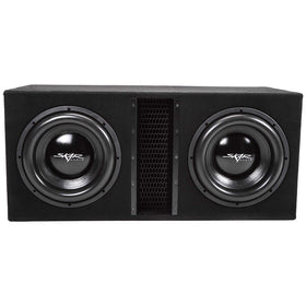 Skar Audio EVL-2X12D4 enclosure side profile highlights sturdy build for rugged installs.
