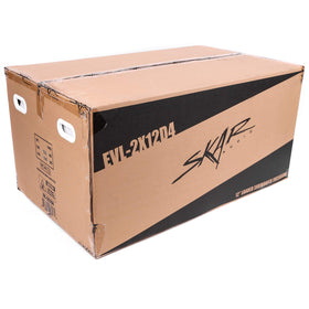 Skar Audio EVL-2X12D4 installation-ready unit fits many vehicles and setups.
