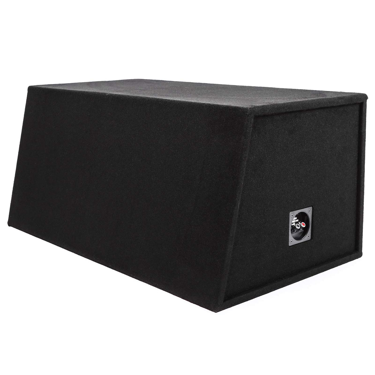 Skar Audio EVL-2X12D4 vented design boosts bass response while fitting compact trunks.