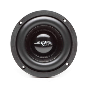 Skar Audio EVL-65 D4 back view highlights sturdy frame and mounting points.