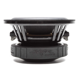 Skar Audio EVL-65 D4 mounting holes and gasket illustrate easy installation.