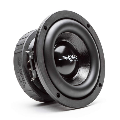 Skar Audio EVL-65 dual 2-ohm subwoofer delivering clean, punchy bass for car setups