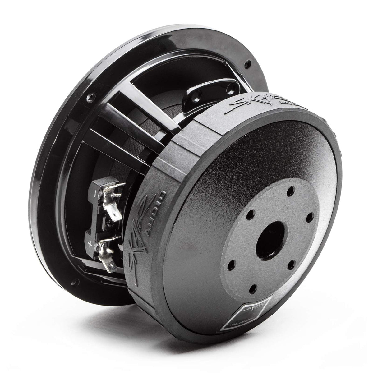 Skar Audio EVL-65 low-end response emphasizes 61 Hz range for deep bass