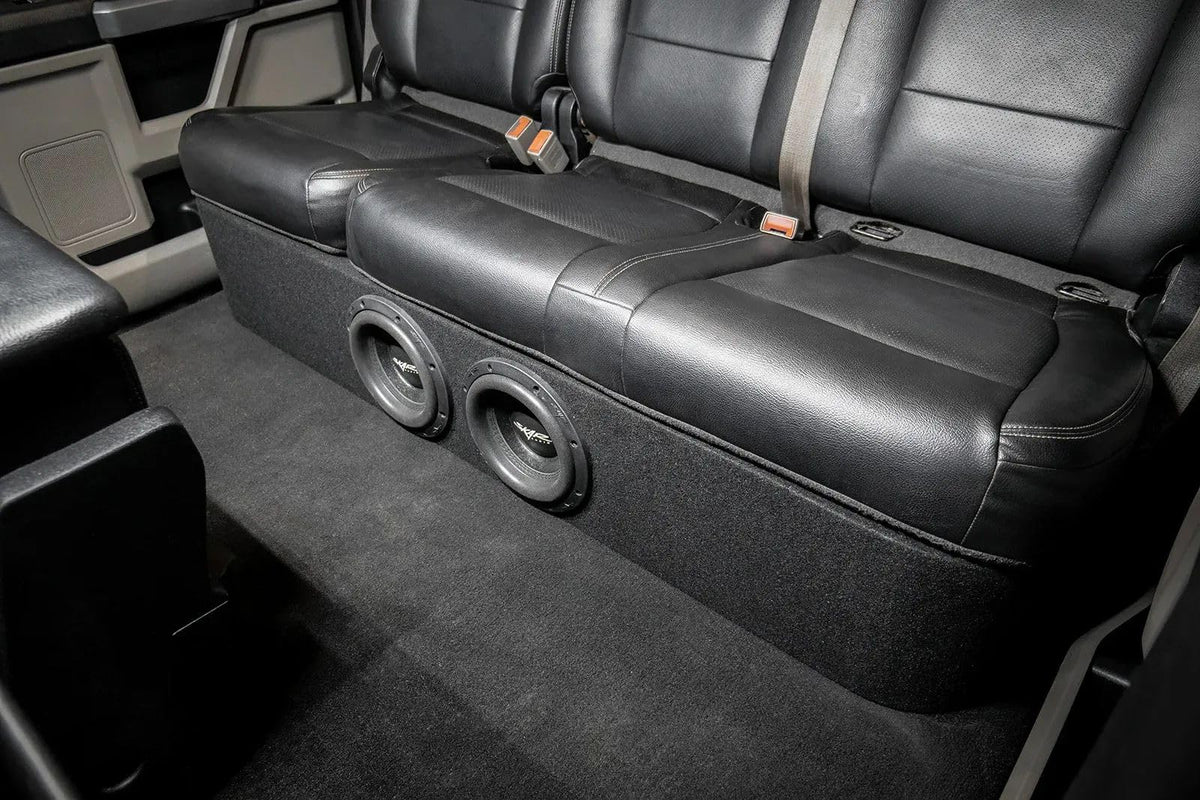 Skar Audio EVL precision fitment in Ford Super Duty crew cab