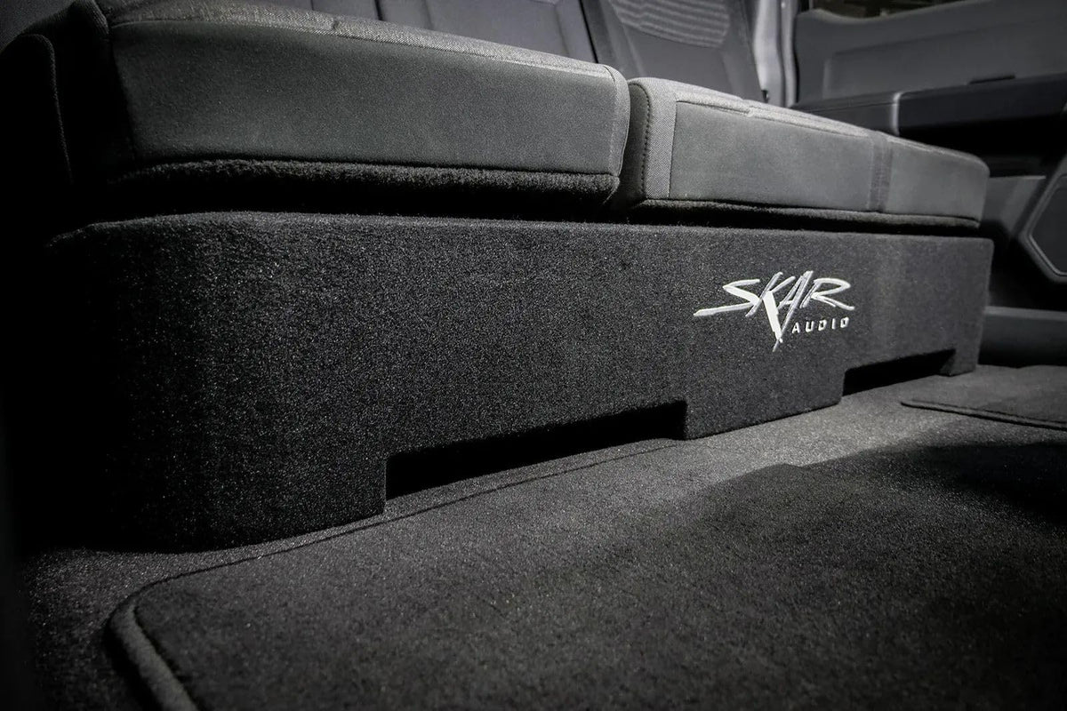 Skar Audio enclosure designed for 2015-2025 Ford F-150 SuperCrew cab
