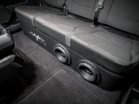 Skar Audio enclosure fitted in 2015-2025 Ford F-150 SuperCrew Cab