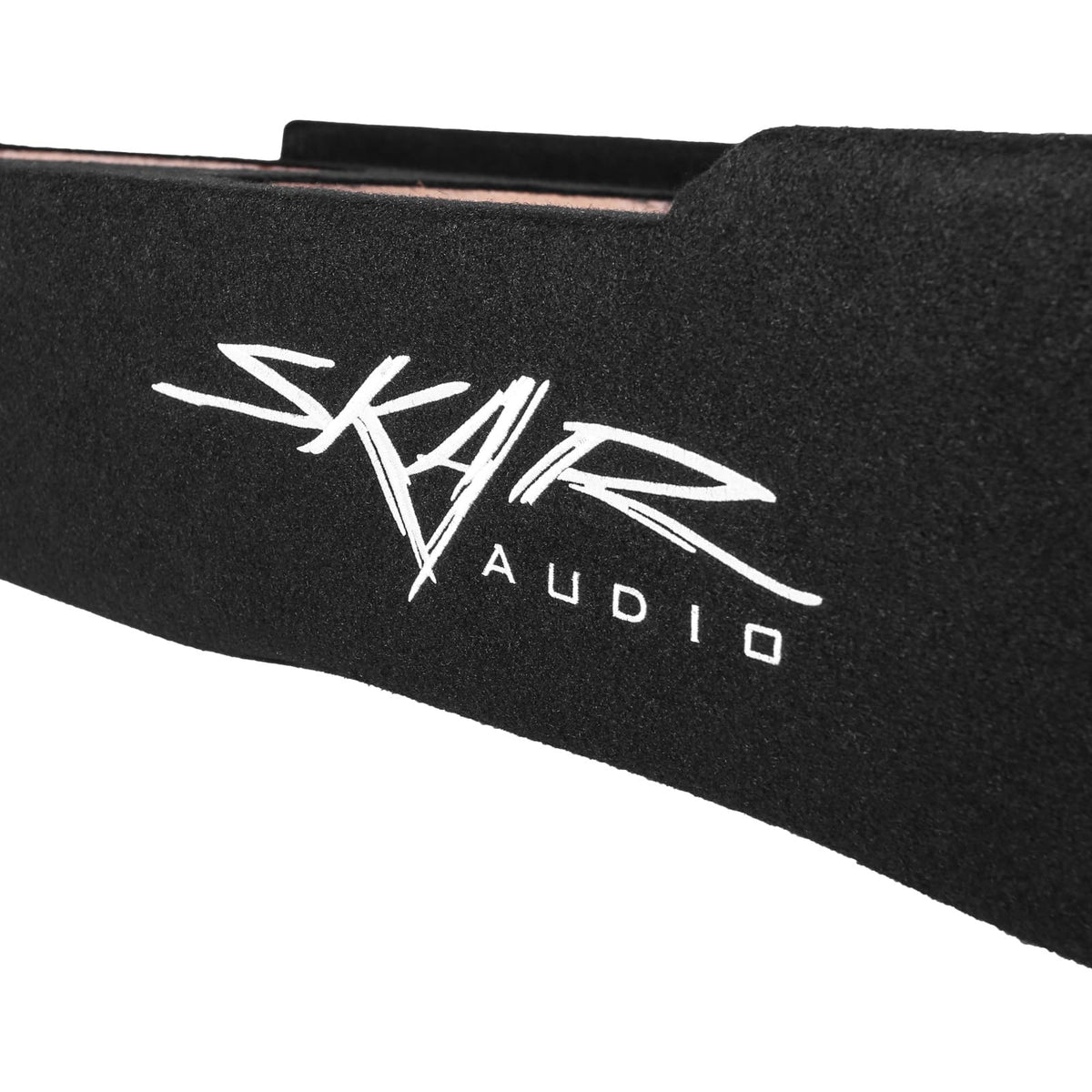 Skar Audio enclosure includes independent terminal cups with 12-gauge OFC wire
