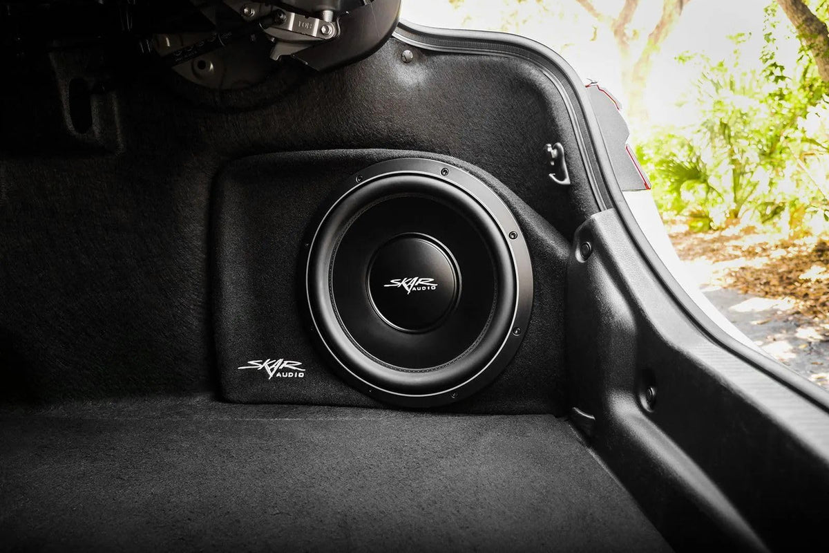 Skar Audio installation-ready subwoofer enclosure for DIY setup