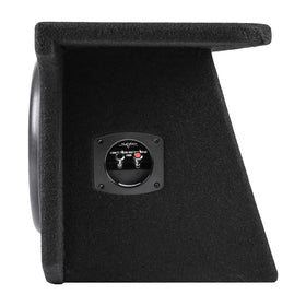 Skar Audio Jeep Wrangler trunk installed enclosure fits neatly in cargo area