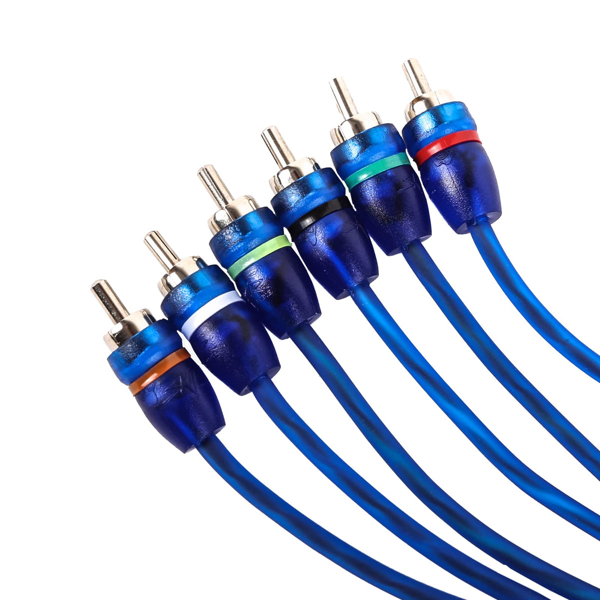 Skar Audio cable laid beside ruler illustrating 17-foot length for flexible placement