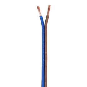 Skar Audio 100ft cable alongside ruler showing scale for long-run planning