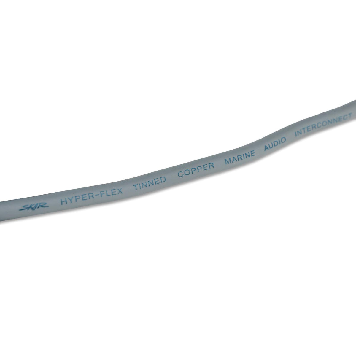 Skar Audio cable next to ruler showing six-foot length for practical installations