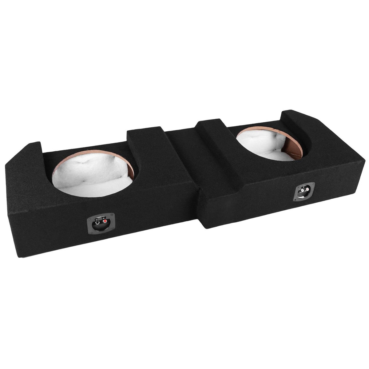 Skar Audio premium black trunk-liner finish adds durability and a clean look
