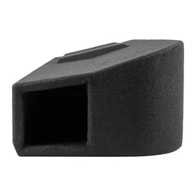 Skar Audio premium black trunk-liner carpeting finishes the enclosure neatly