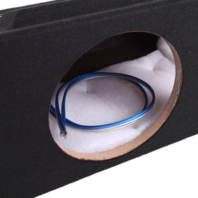 Skar Audio quad 8-inch enclosure front-firing design angle showing bass direction