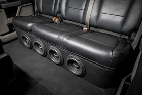 Skar Audio enclosure features 1.87 cu ft air space for enhanced bass potential