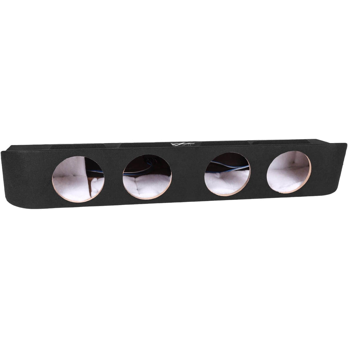 Skar Audio quad 8-inch enclosure rear view highlighting ported design for bass