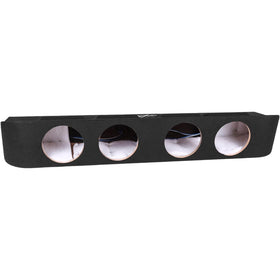 Skar Audio quad 8-inch enclosure rear view highlighting ported design for bass