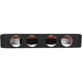 Skar Audio quad 8-inch enclosure under-seat installation view for easy cab integration