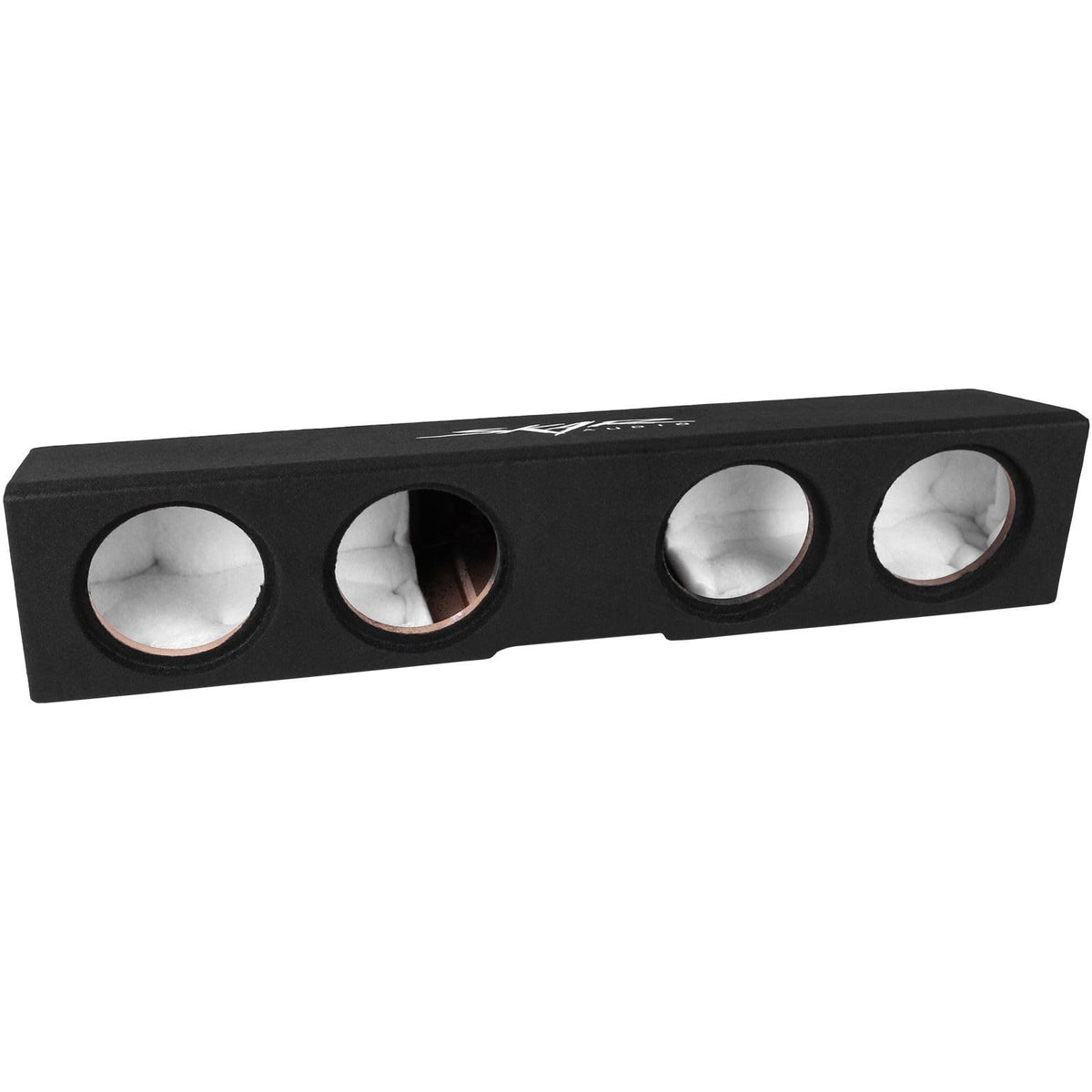 Skar Audio Quad 8 under-seat installation saves space in crew cabs