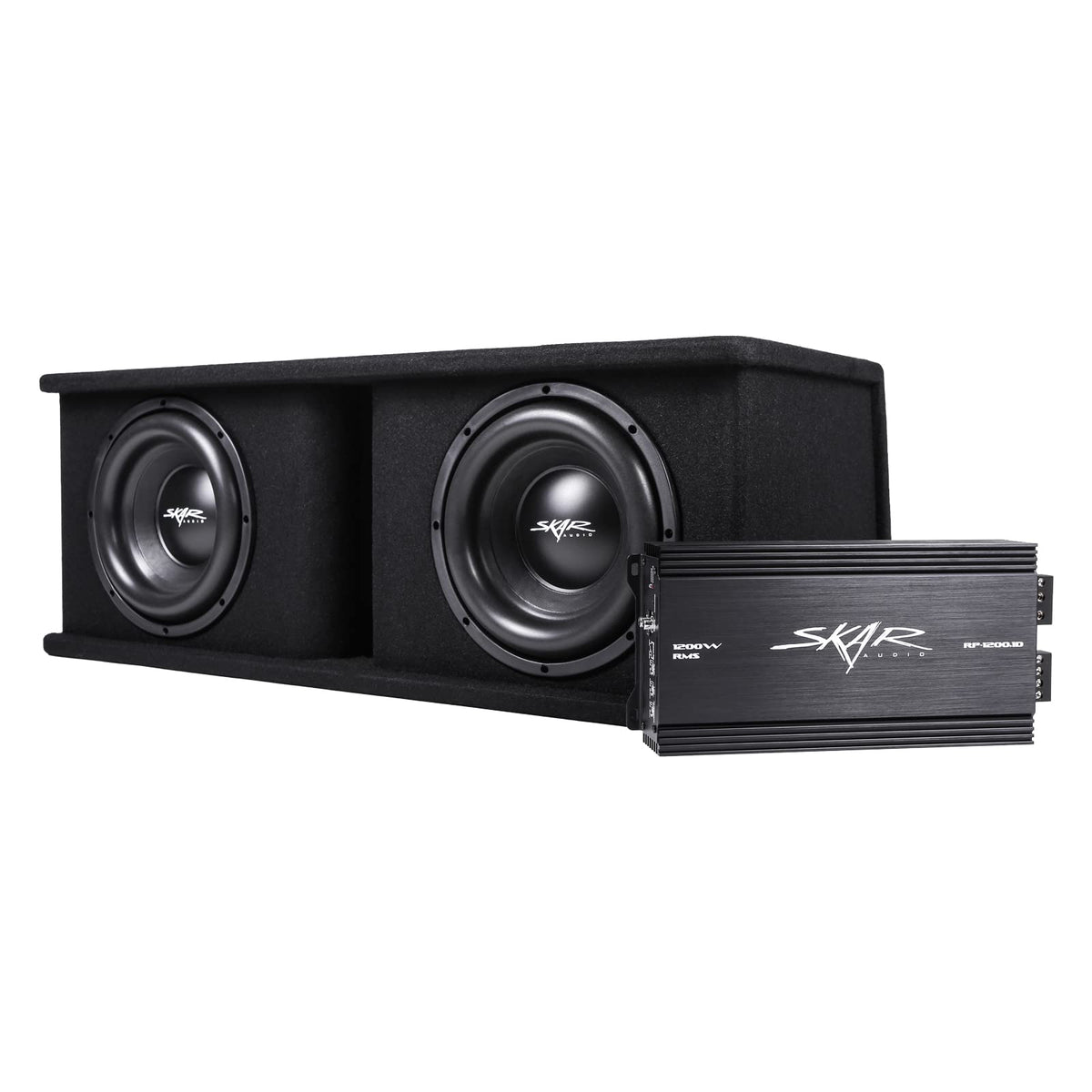 Skar Audio RP-1200.1D mono amplifier provides clean, controllable bass power.