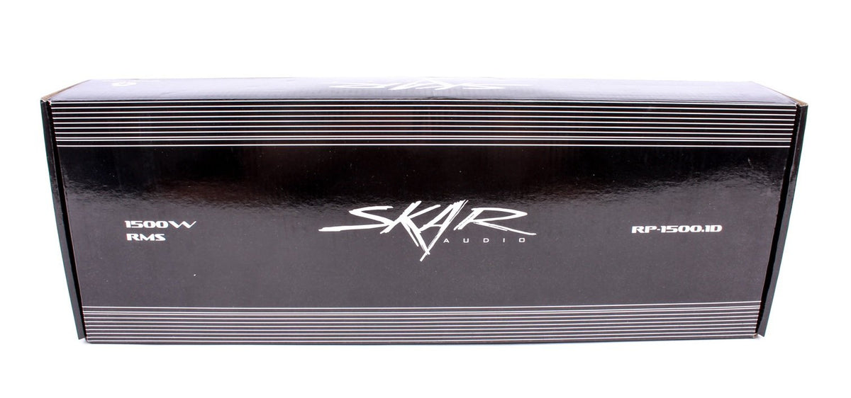 Skar Audio RP-1500.1D 4-way protection circuitry safeguards electronics during use.