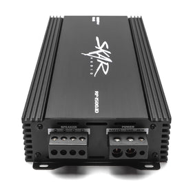 Skar Audio RP-1500.1D remote subwoofer level control allows front-seat tuning.