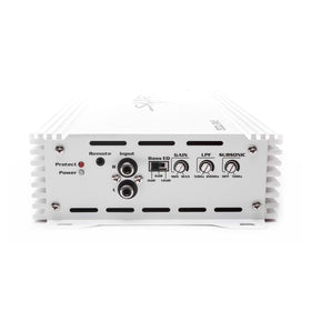 Skar Audio RP-1500-1DM heatsink detail for efficient cooling.