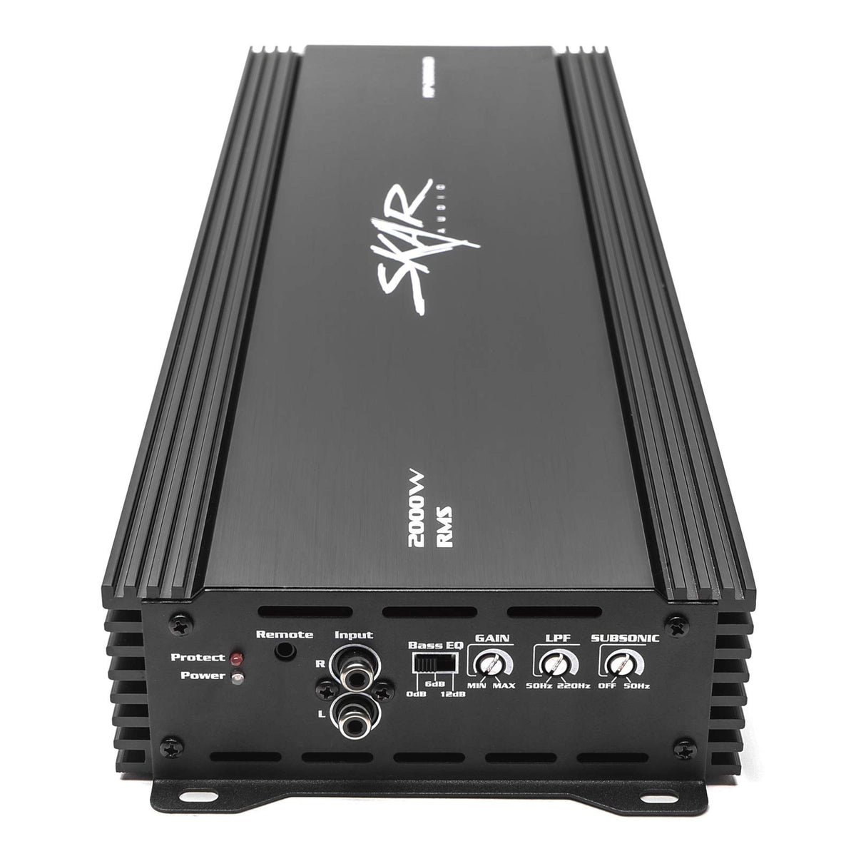 Skar Audio RP-2000.1D heat sink supports reliable cooling.