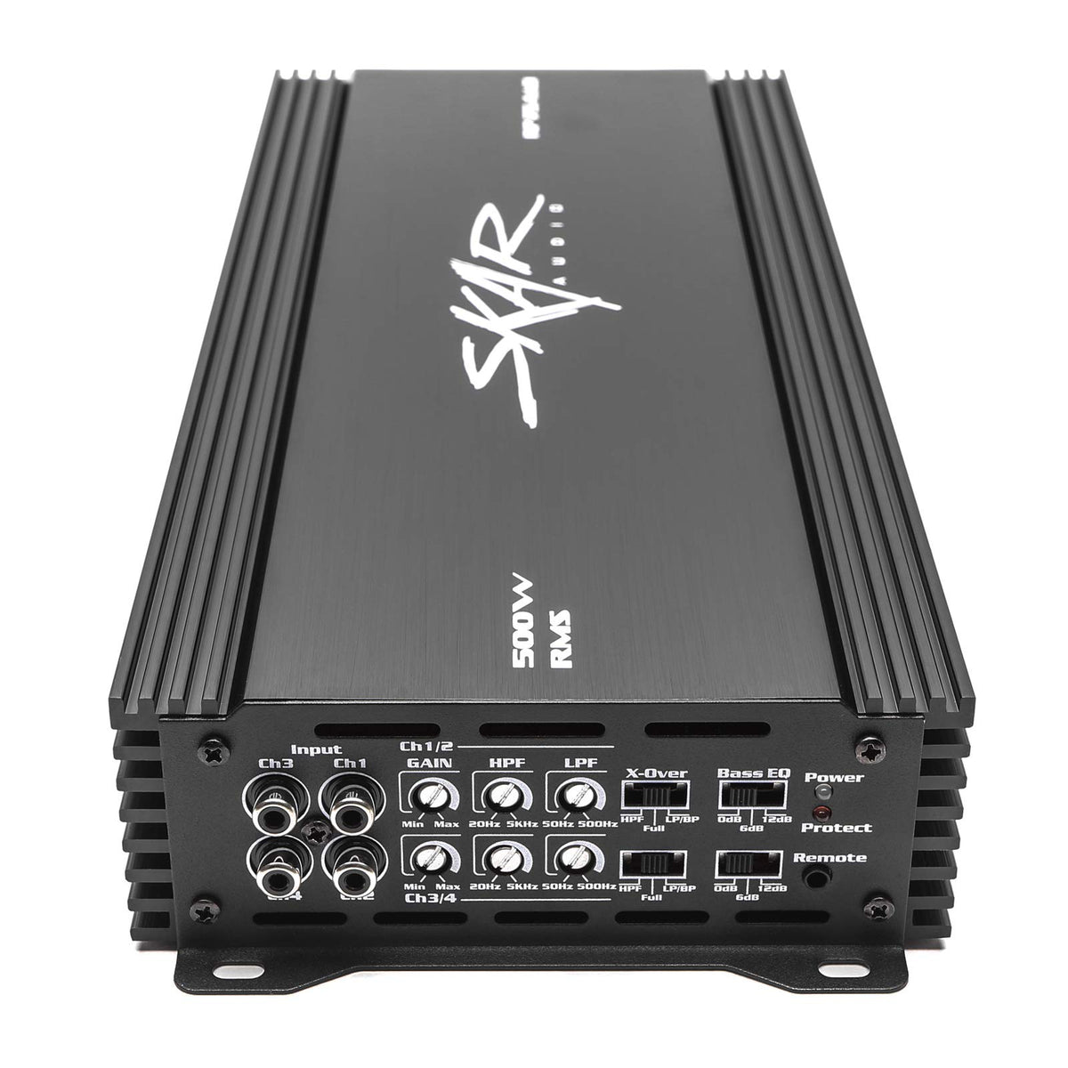 Skar Audio RP-75.4AB connection terminals for secure 8-gauge power and ground wiring