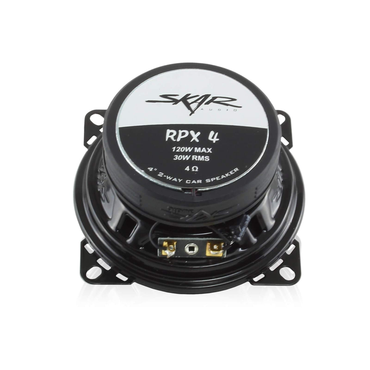 Skar Audio RPX4 20mm silk dome tweeter detail for smoother highs