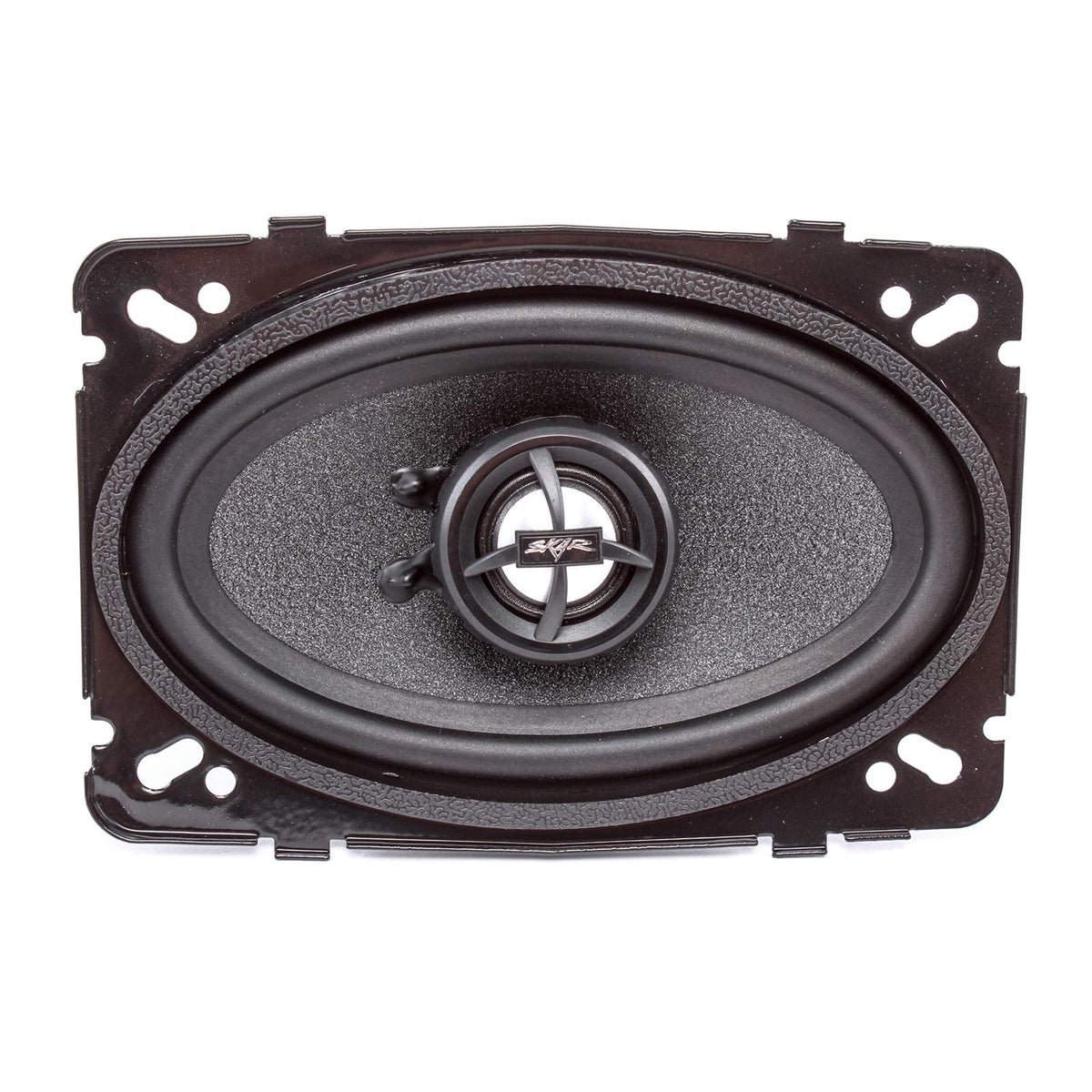 Skar Audio close-up of microfiber cone highlighting durable construction benefit