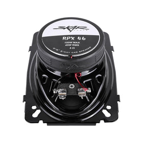 Skar Audio RPX46 installed in car door illustrating improved in-car audio
