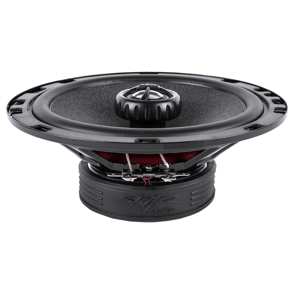 Skar Audio RPX65 20mm aluminum dome tweeter detail for extended high-frequency clarity