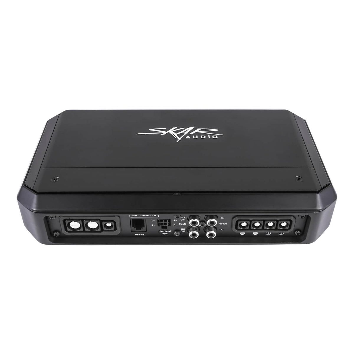 Skar Audio SA-1000.1D front panel shown for compact, efficient mono amplification