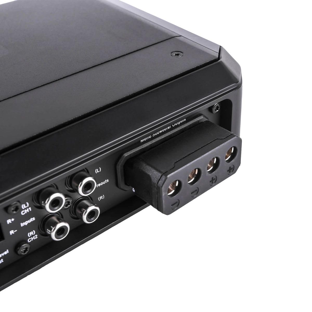 Skar Audio SA-1000.1D packaging box with components and setup info