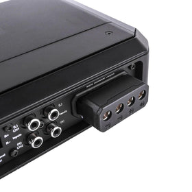 Skar Audio SA-1000.1D packaging box with components and setup info