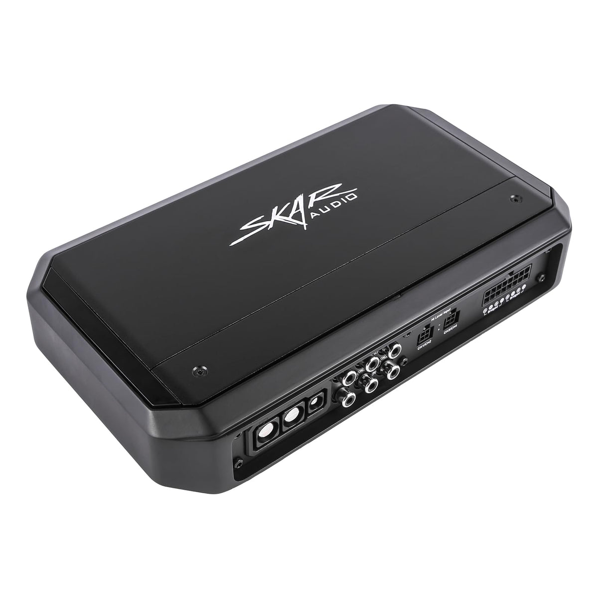 Skar Audio SA-125.4D wiring terminals for solid connections.